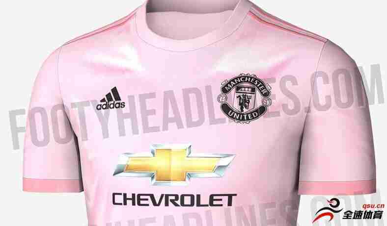 曼联下赛季球衣采用粉色主调