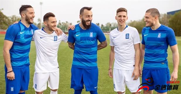 希腊国家队的主客场球衣已经正式公布