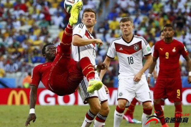 德国队在世界杯上被加纳队2-2逼平