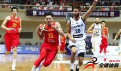 中国男篮在热身赛中大胜斯洛文尼亚队