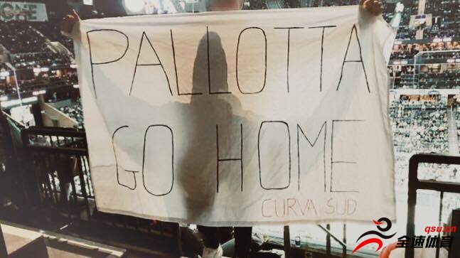 罗马球迷在NBA赛场拉条幅抗议主席帕洛塔