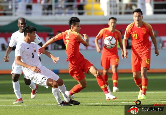 中国男足在2019赛季亚洲杯上的表现