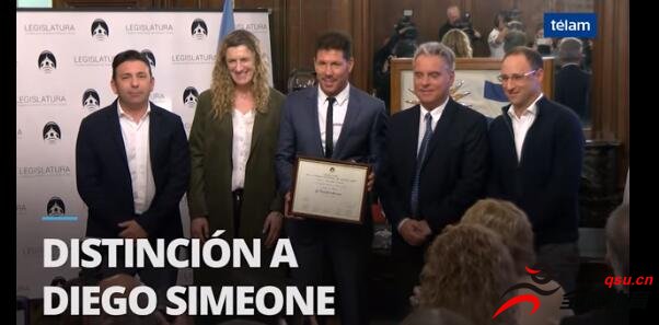 撒花，西蒙尼在布宜诺斯艾利斯获评体坛杰出人物