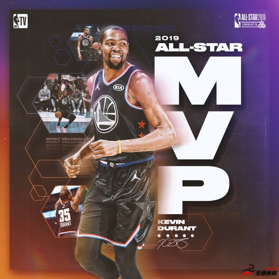 杜兰特荣获NBA全明星赛的MVP