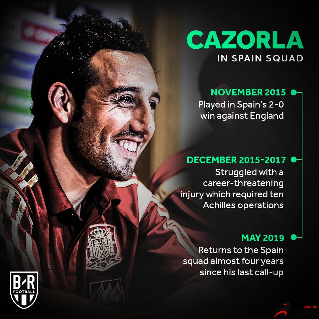 一直饱受怪病困扰的卡索拉重新回归西班牙国家队