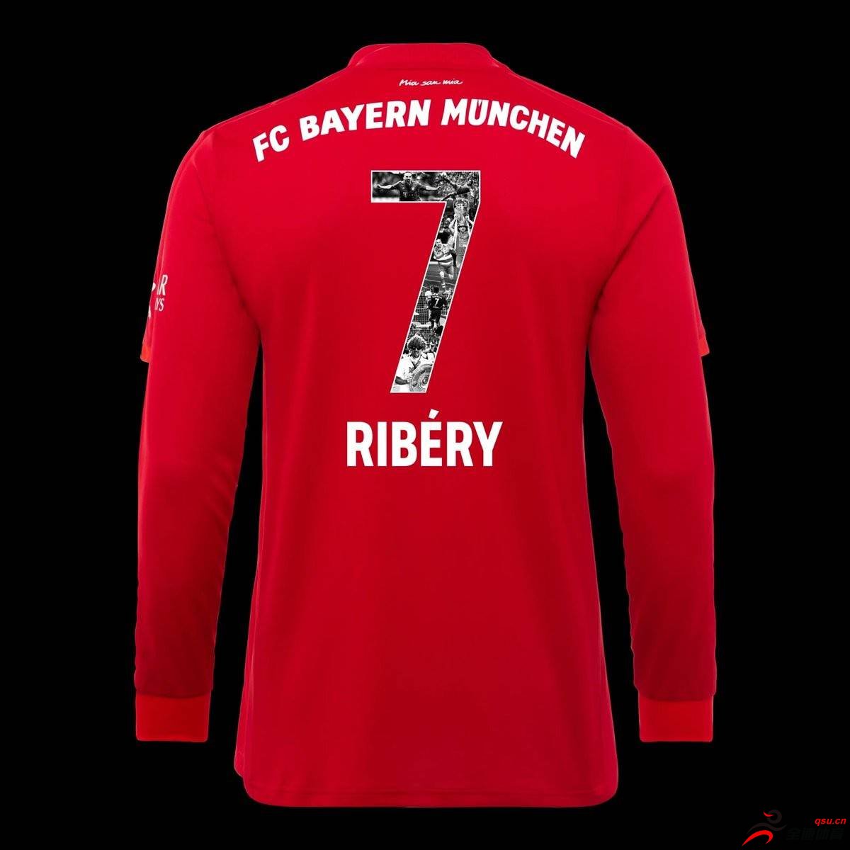 拜仁特地为即将离开的罗本和里贝里制作了特殊的球衣印号
