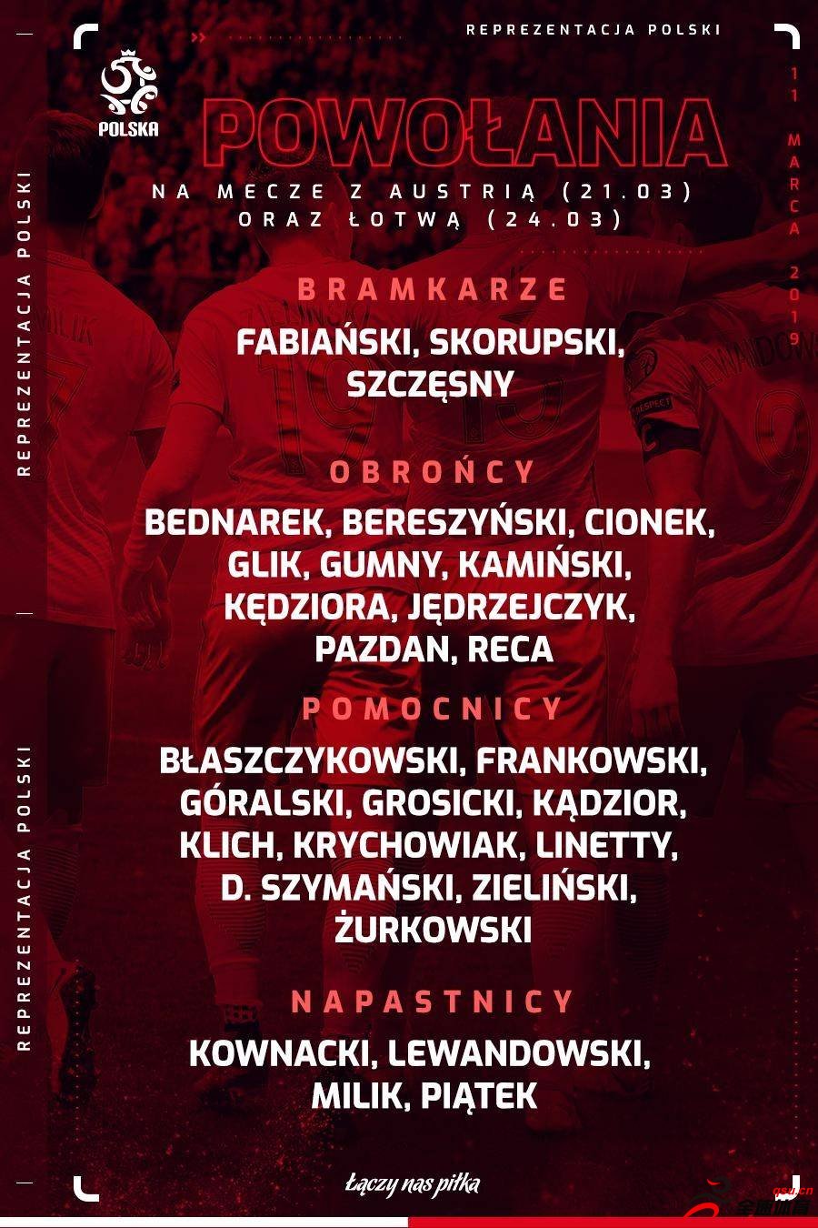 波兰足球队最新一期的球员大名单