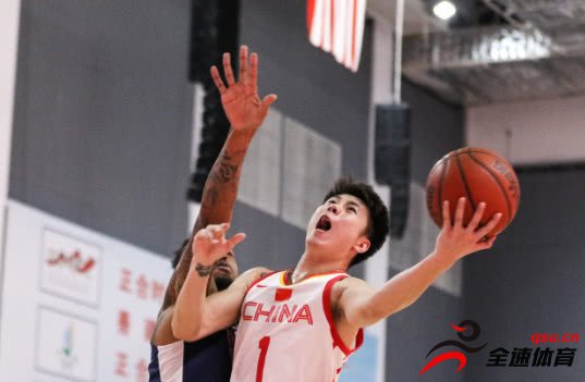 2019中国国奥男篮队以12分的优势险胜美国男篮