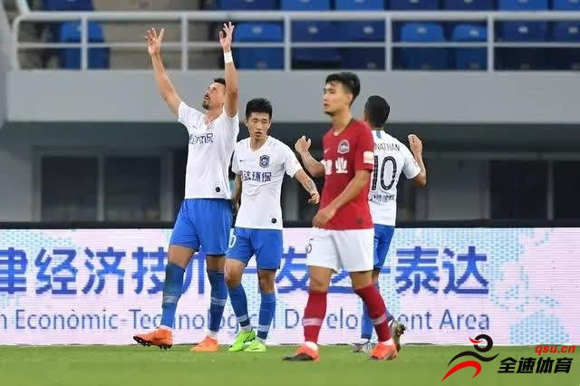 中超联赛第21轮，天津泰达2-0战胜河南建业