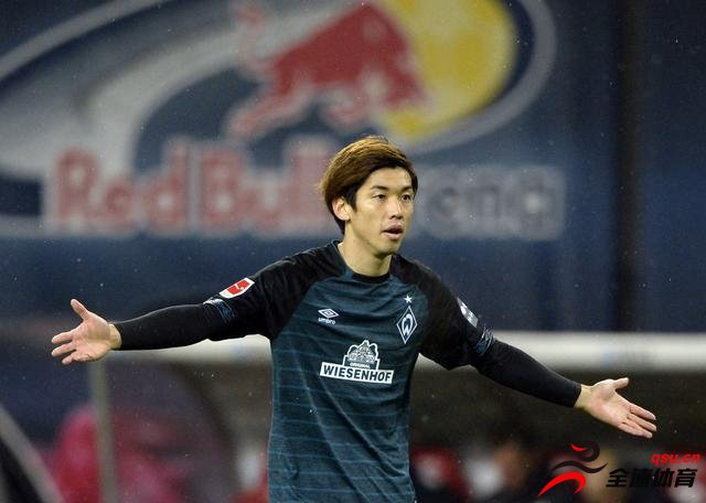 不莱梅的日本前锋大迫勇也打进德甲新赛季首球