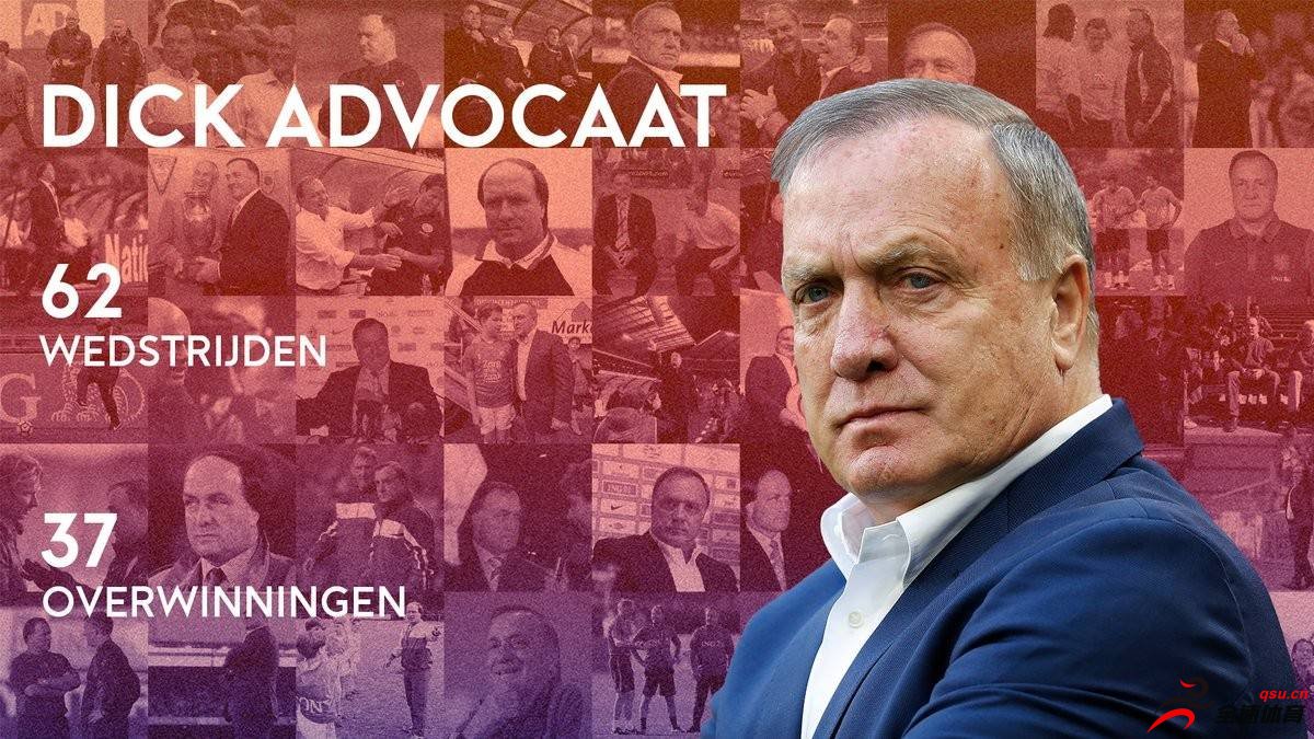 荷兰足协官方宣布，主帅艾德沃卡特正式离任