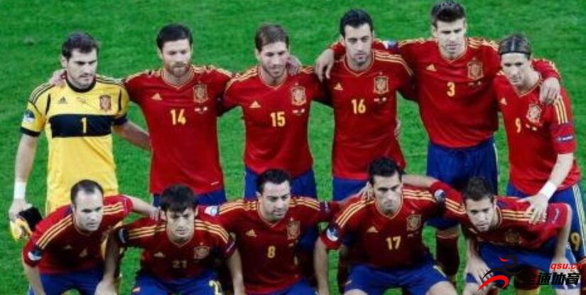 西班牙vs爱尔兰，双方公布首发阵容