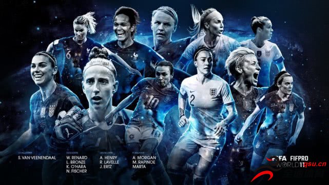 FIFA女足最佳阵容美国5人入选