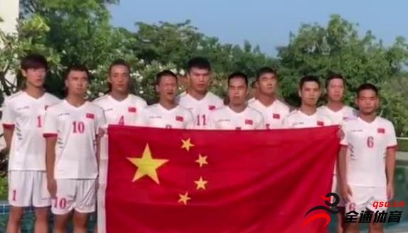 中国盲人足球队在国庆日以8-0的比分战胜了韩国队