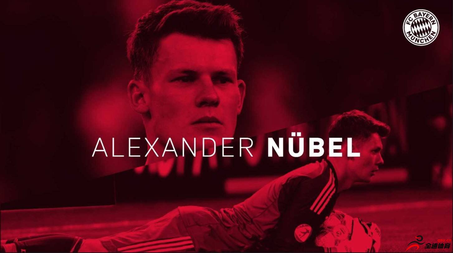 官方：拜仁签下沙尔克04门将努贝尔
