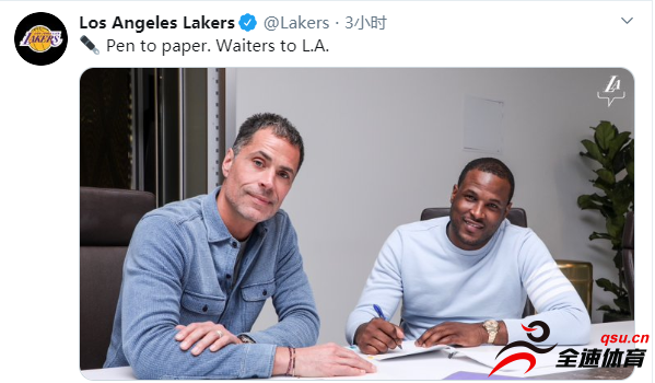 洛杉矶湖人队今天正式宣布签下得分后卫迪昂-维特斯