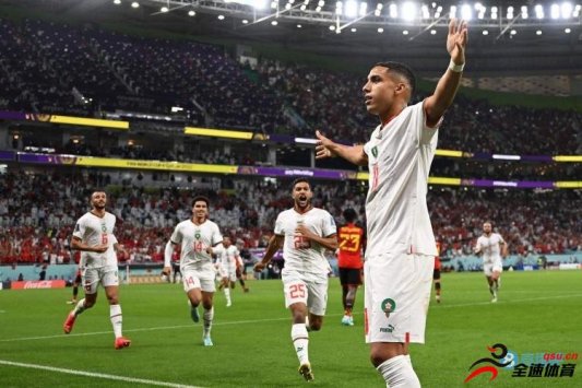 摩洛哥2-0比利时，取得本届非洲队对欧洲队首胜
