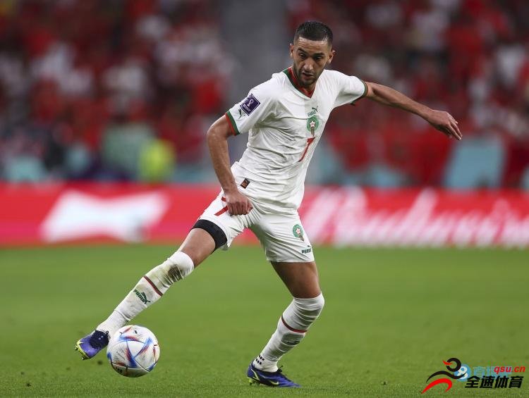 齐耶赫单届世界杯上传射建功，为摩洛哥队史第三人